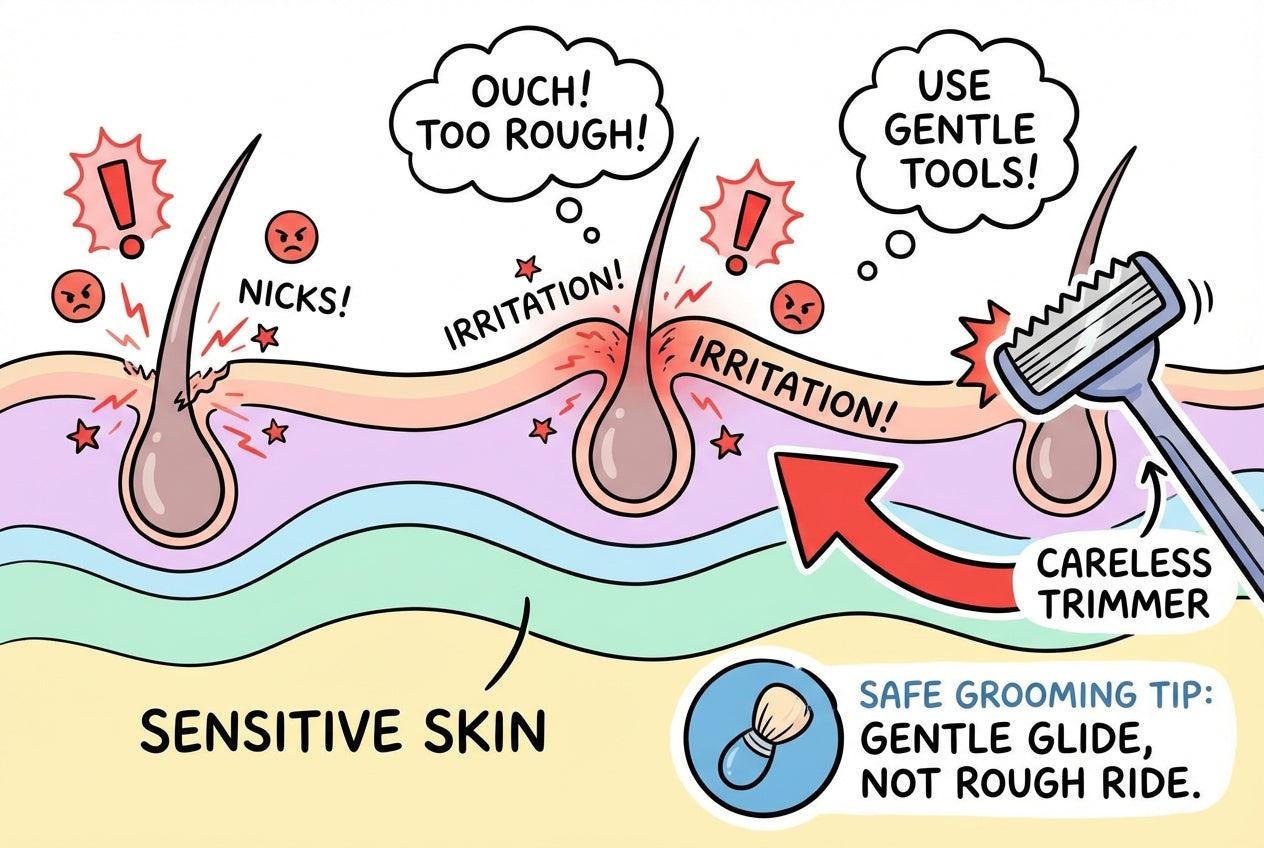 Grooming Downstairs: Why You Need a Waterproof Body Trimmer for Sensitive Skin