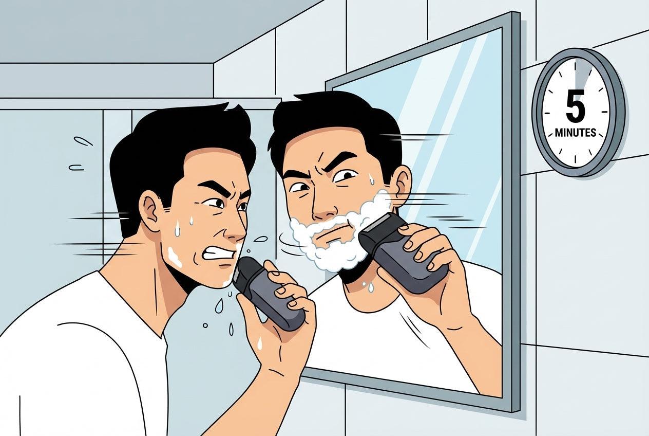 Shave Smarter, Not Harder: The 5-Minute Time-Optimised Shaving Routine