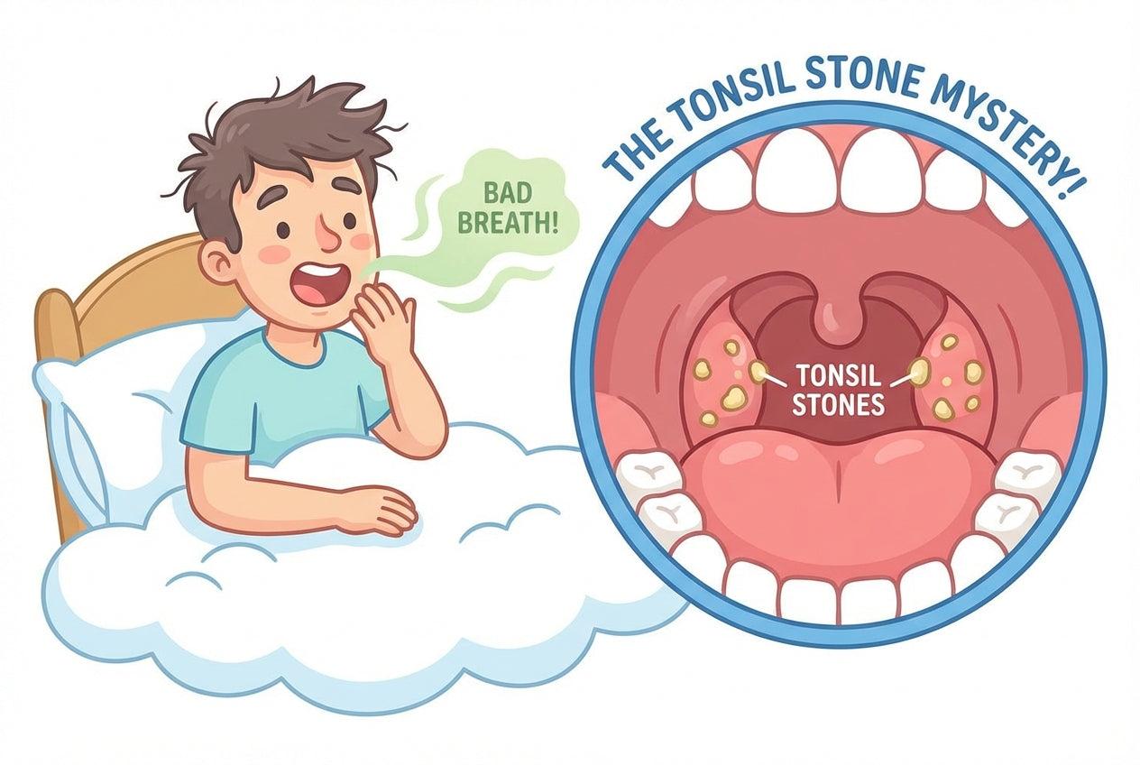 The Silent Culprit: How Tonsil Stones Lead to Bad Breath in the Morning