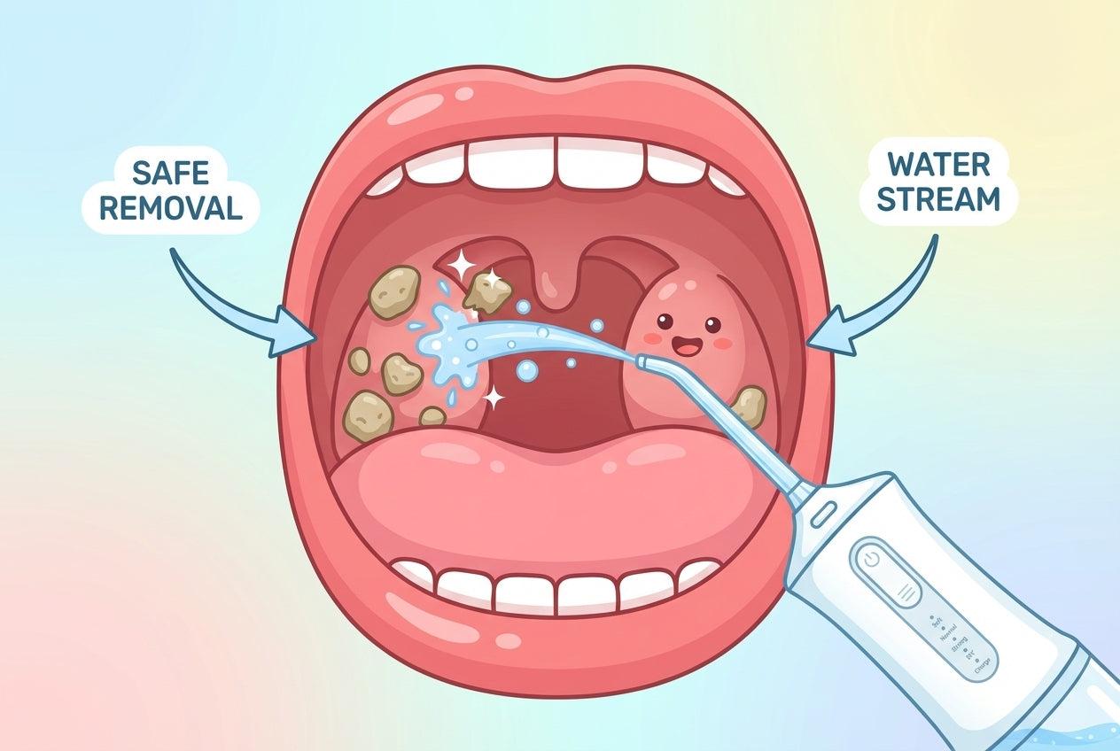 Tonsil Stone Removal Tool: Can a Water Flosser Safely Clear Your Tonsil Stones?